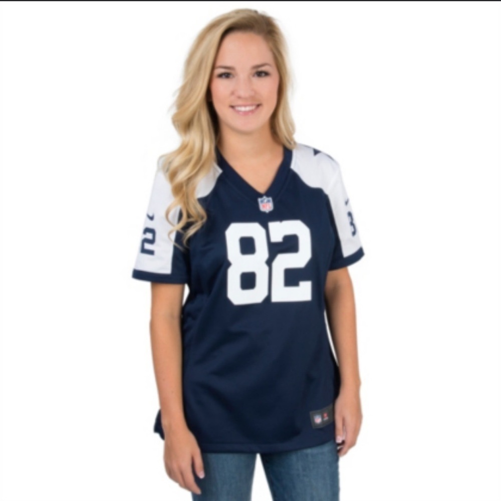 NFL Blue and White Boxy Fitted Jersey - Picture 4 of 16